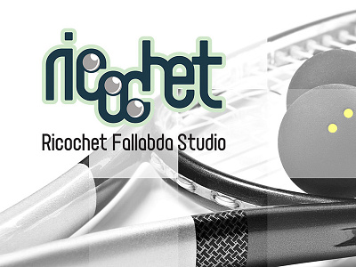 Ricochet Logo graphic design logo design squash