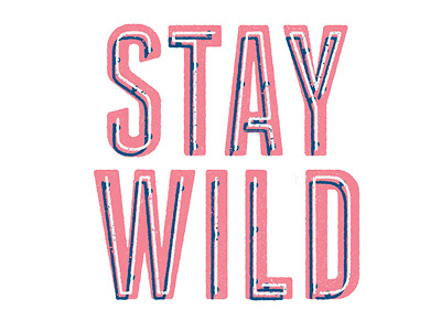 Stay Wild Neon logo neon personal branding text