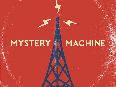Mystery Machine branding logo podcast