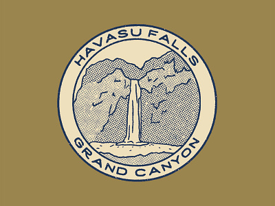 Havasu Falls austin designer austin graphic designer austin texas branding grand canyon havasu falls identity logo logo designer national parks