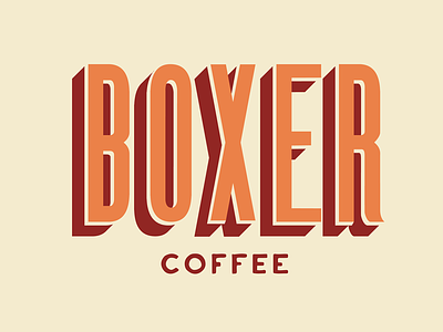 Boxer Coffee austin designer austin illustrator austin logo coffee logo custom type graphic designer illustrator type designer