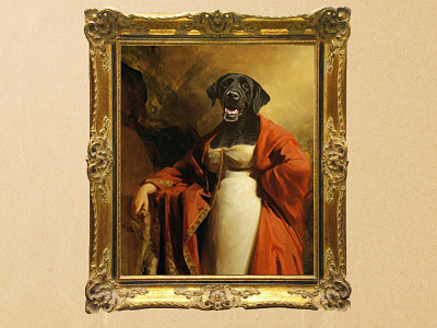 Oil painting | Queen Kara The Dog