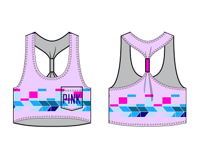 PINK surface concept clothing fashion pink print surface tank top textiles victorias secret