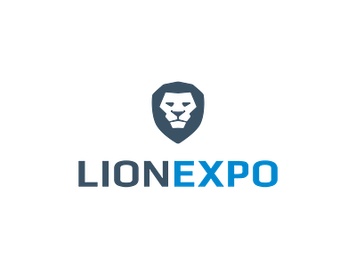 Logo Lionexpo animal corporate expo lion logo trade