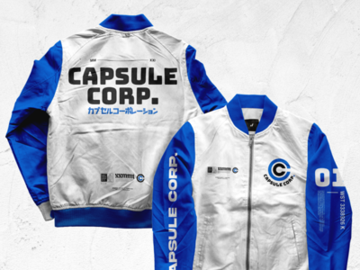 capsule corp bomber jacket