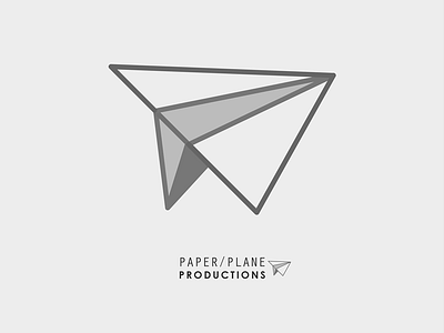 Paper Plane Productions logo minimalist