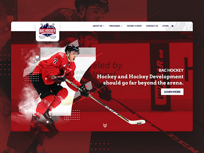 BAC Hockey - Hockey & Mental Health design edits graphic design graphics hockey pro sports web web design