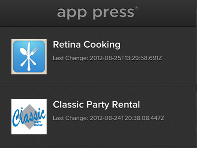 App Press Iphone Ui ios iphone 5 ui ux