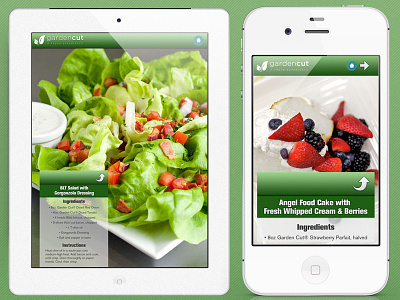 Garden Cut Ios App app cookbook ios iphone ui ux