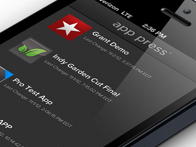 App Press 1.3 Update ios iphone 5 proxima nova ui ux