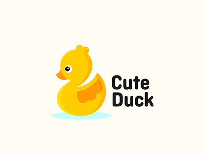 Cute Duck animal brand brand design branding child cool cute design designer duck duck logo friendly graphic graphic design icon illustration logo logo designer logos vector