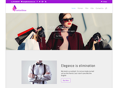 Fashionshow Website by suzan on Dribbble