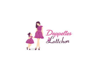 Doppeltes Lottchen Logo brand branding daughter design fashion icon inspiration logo logos logotype mother vector