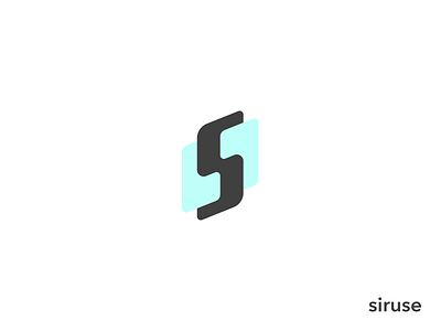 Logo concept for siruse letter logo mark s simple