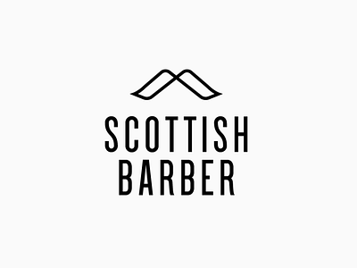 Scottish Barber barber branding design logo logo designer mustashe shop