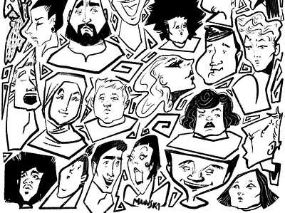 People of London. Part2 agency branding charactedesign digital artist editorial art explainer faces illustration illustrator london people storytelling visual content