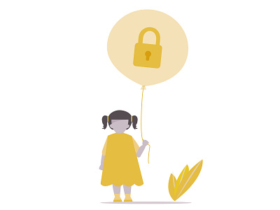 Child right to privacy - Illustration for presentation