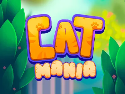 Cat Mania • UI Icon [Game puzzle] 2d branding cute design illustration interface logo ui