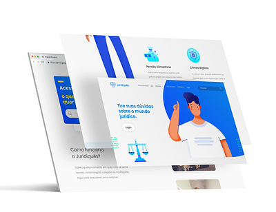 Website | UI/UX 2d branding cute design iconography illustration interface landingpage law lawyer ui ux website