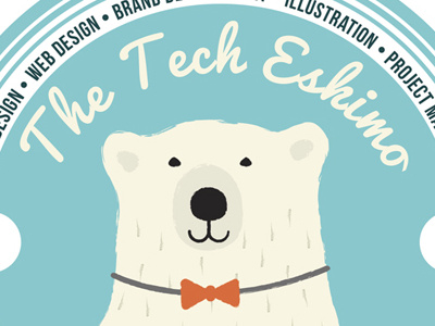 The Tech Eskimo Logo Badge badge design logo vector