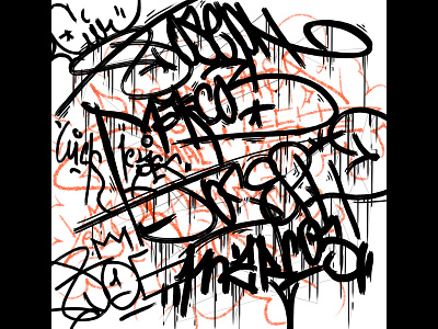 Random Tags graffiti random sketch typography