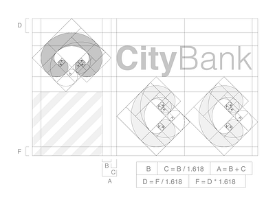 CityBank Logo | The Golden Cage behance brand identity branding branding agency graphics logo logofolio packaging packaging design stationery