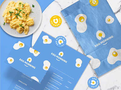 Egg Morning Logo & Brand Identity By Studioeiyn, MehdiELMahboubi behance brand identity branding branding agency graphics logo logofolio packaging packaging design stationery