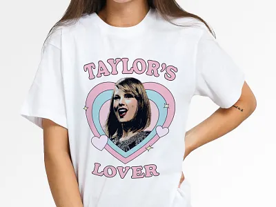 TAYLOR’S LOVER TEE - WHITE 3d animation brand identity branding branding agency design graphic design illustration logo logofolio motion graphics packaging stationery ui