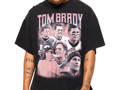 TOM BRADY TEE - BLACK animation brand identity branding branding agency design graphic design illustration logo logofolio packaging stationery ui