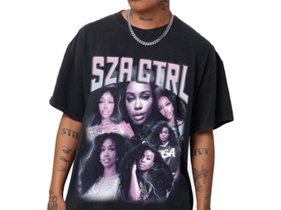 SZA TEE - BLACK