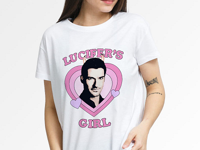 LUCIFER’S GIRL TEE - WHITE