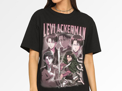 LEVI ACKERMAN TEE - BLACK