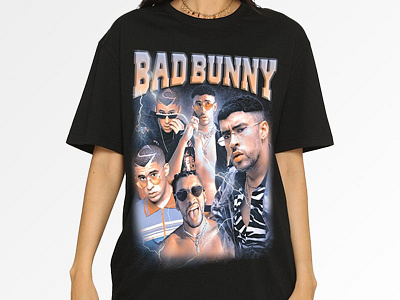 BAD BUNNY TEE - BLACK