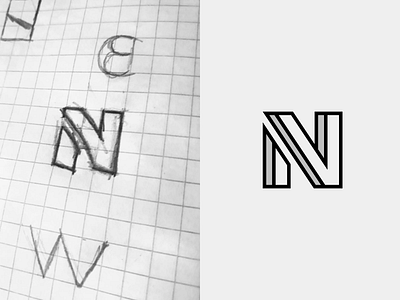 N + V logo