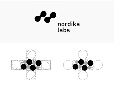 Golden Ratio in Nordika Labs Logo agency behance brand identity branding design graphics logo logofolio packaging stationery