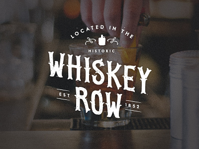 Whiskey Row illustration kentucky lettering louisville typography whiskey whiskey row
