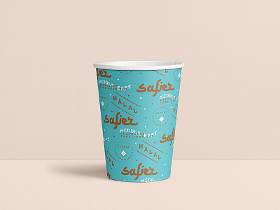 Safier Cup branding cup hala package package design packaging restaurant safier