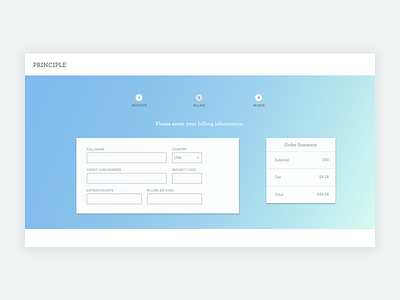 Daily UI 002: Credit Card Checkout