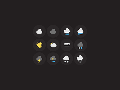 weather icons icons illustrator weather