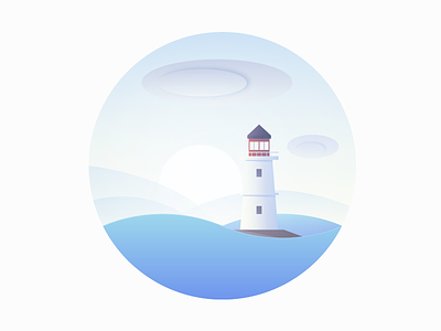 Lighthouse illustrator lighthouse ocean