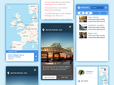 Travel App - First Steps app design interface design sketch travel