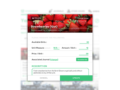 Farmer's Market Concept App