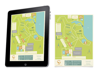 Grounds for Sculpture Park Map bright map navigation