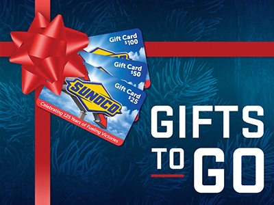 Gifts to Go blue gifts holidays illustrator presents red sunoco