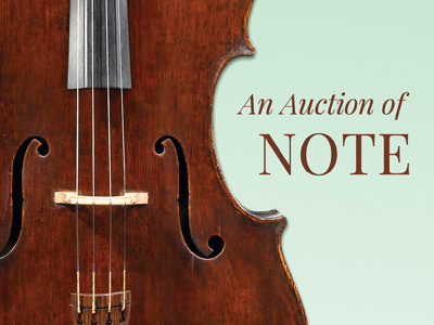 An Auction of Note auction design hero images instruments music musical instruments note photography