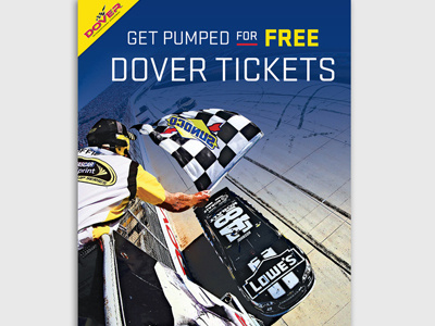 Get Pumped ad blue dover free fuel gas photography race race car racing sunoco yellow