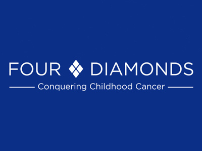 Four Diamonds Logo diamond diamonds four diamonds gotham identity logo text type