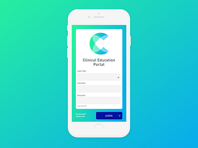 Clinical Education Portal Mobile App app clinical education mobile portal sketch ui ux