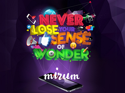 Mirum Ad ad digital design illustrator lettering magazine mirum photoshop wonder