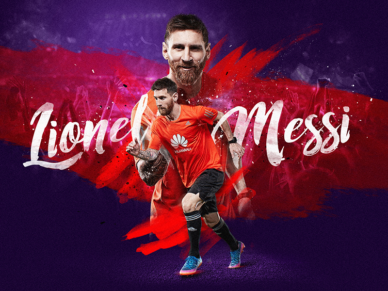 Messi artdirection barça digitalart digitalretouching huawei messi photoshop popular soccer uefa